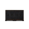 The Humptulips River Moonshine Cabinet - Distressed Burnt Black