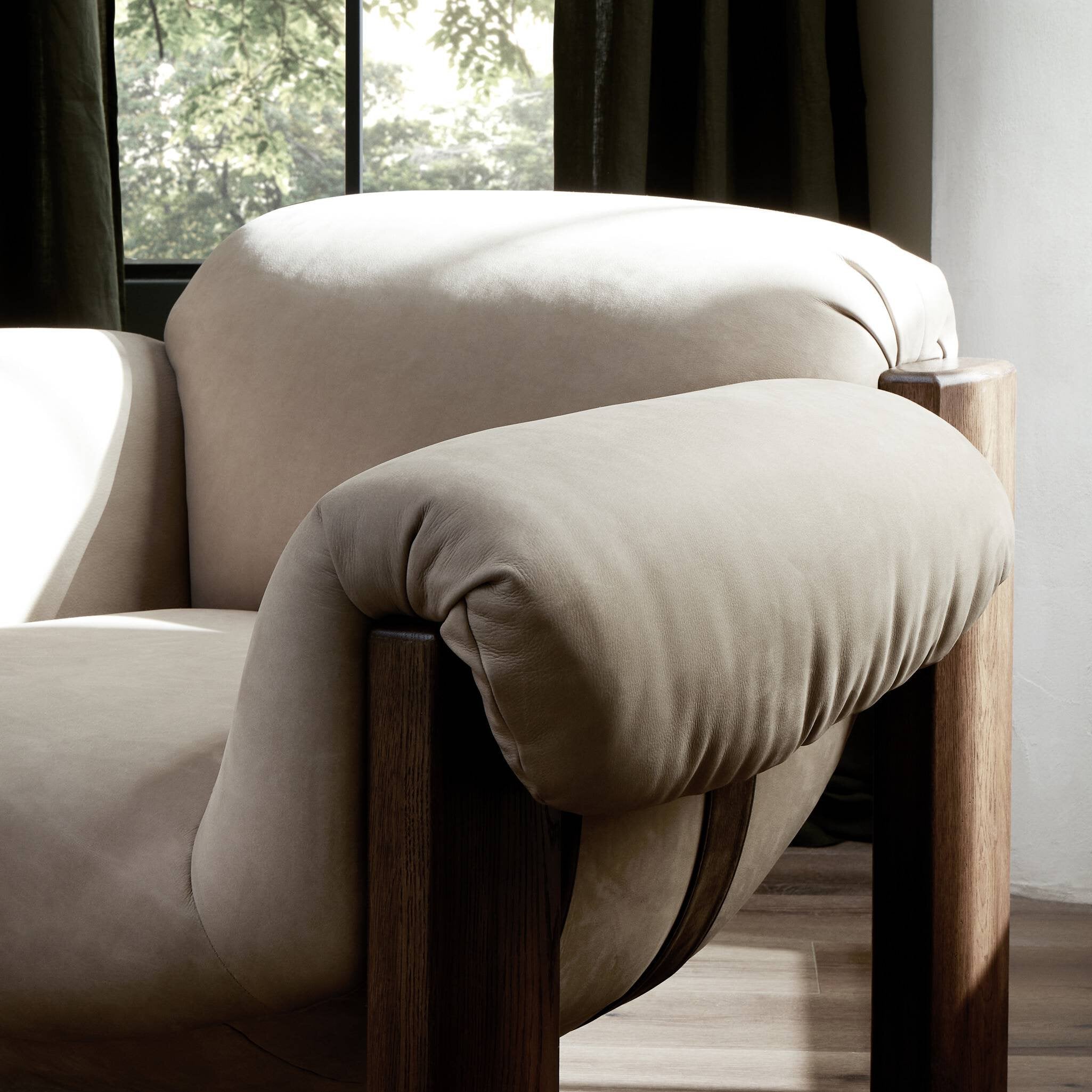 Samena Chair - Nubuck Nude