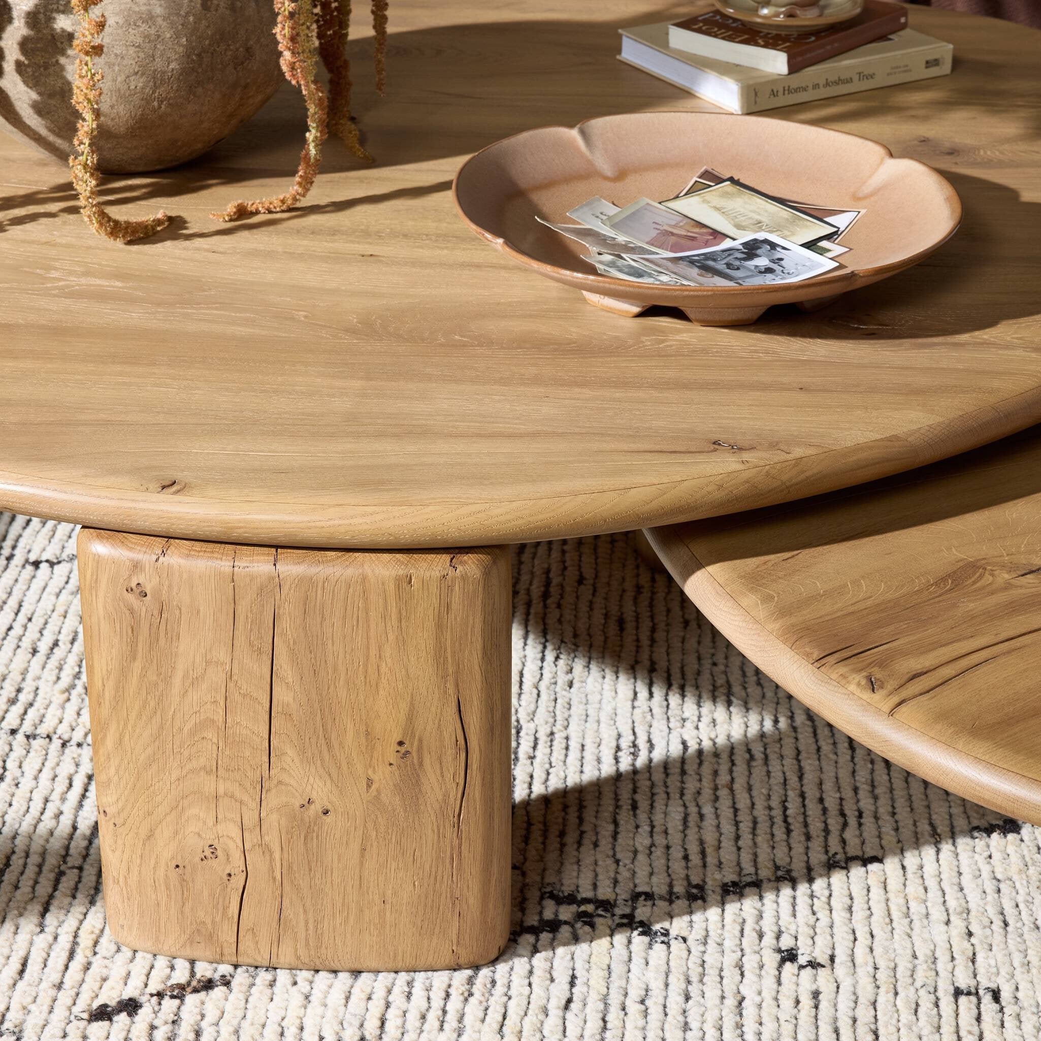 Falco Nesting Tables - Natural Reclaimed French Oak