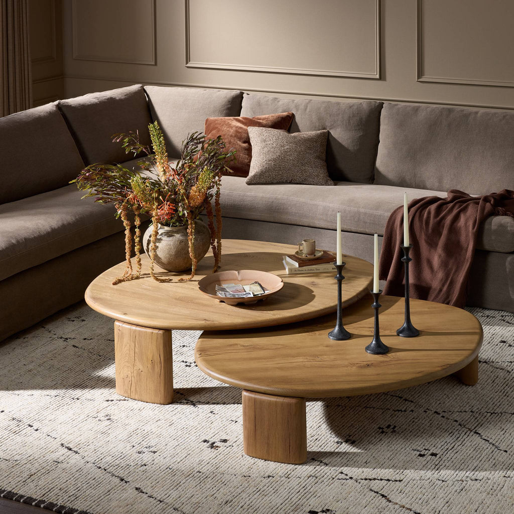 Falco Nesting Tables - Natural Reclaimed French Oak