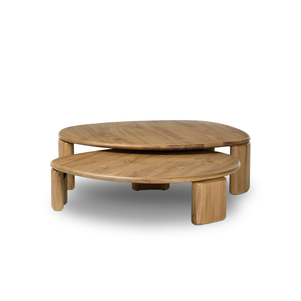 Falco Nesting Tables - Natural Reclaimed French Oak