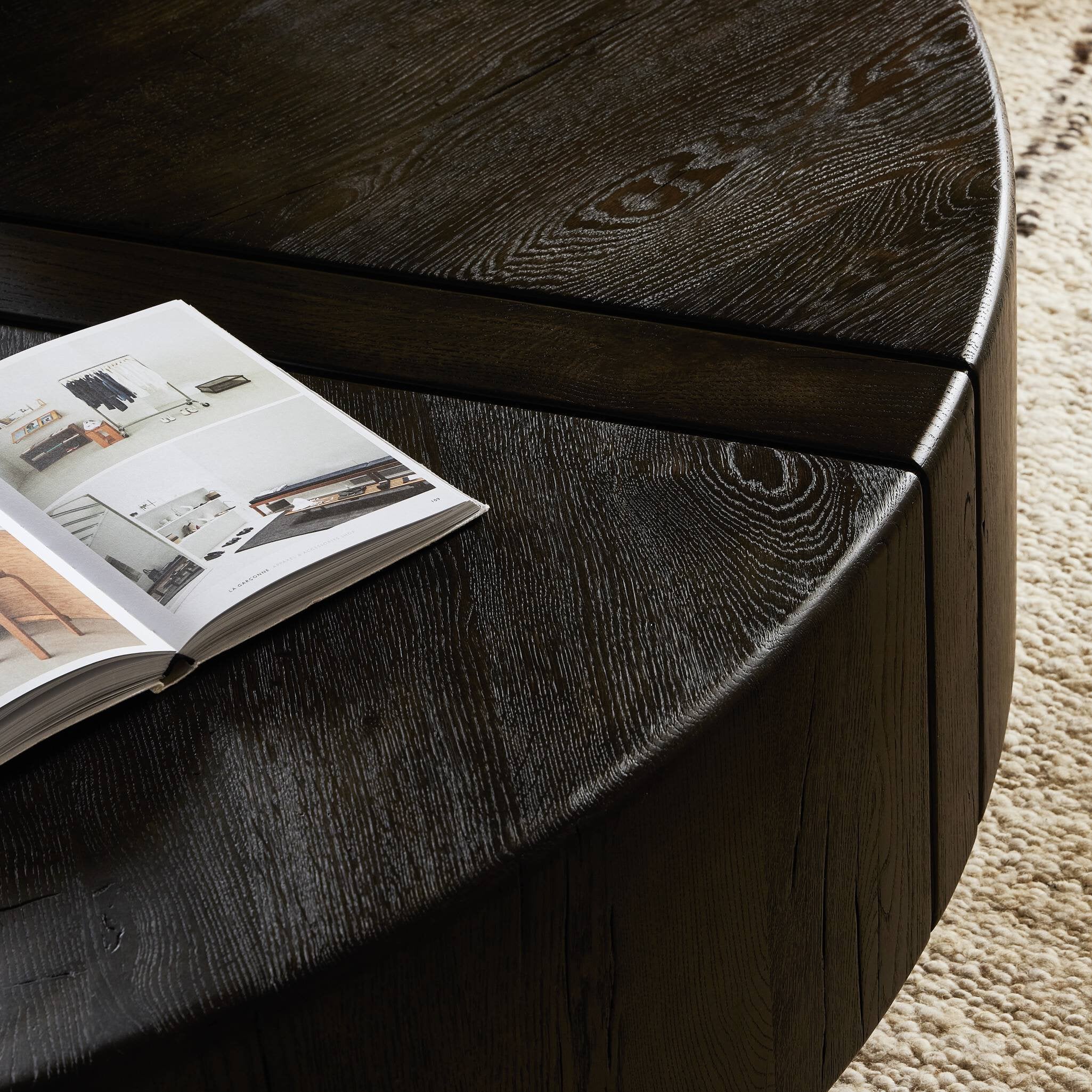 Renan Coffee Table - Dark Espresso Reclaimed French Oak
