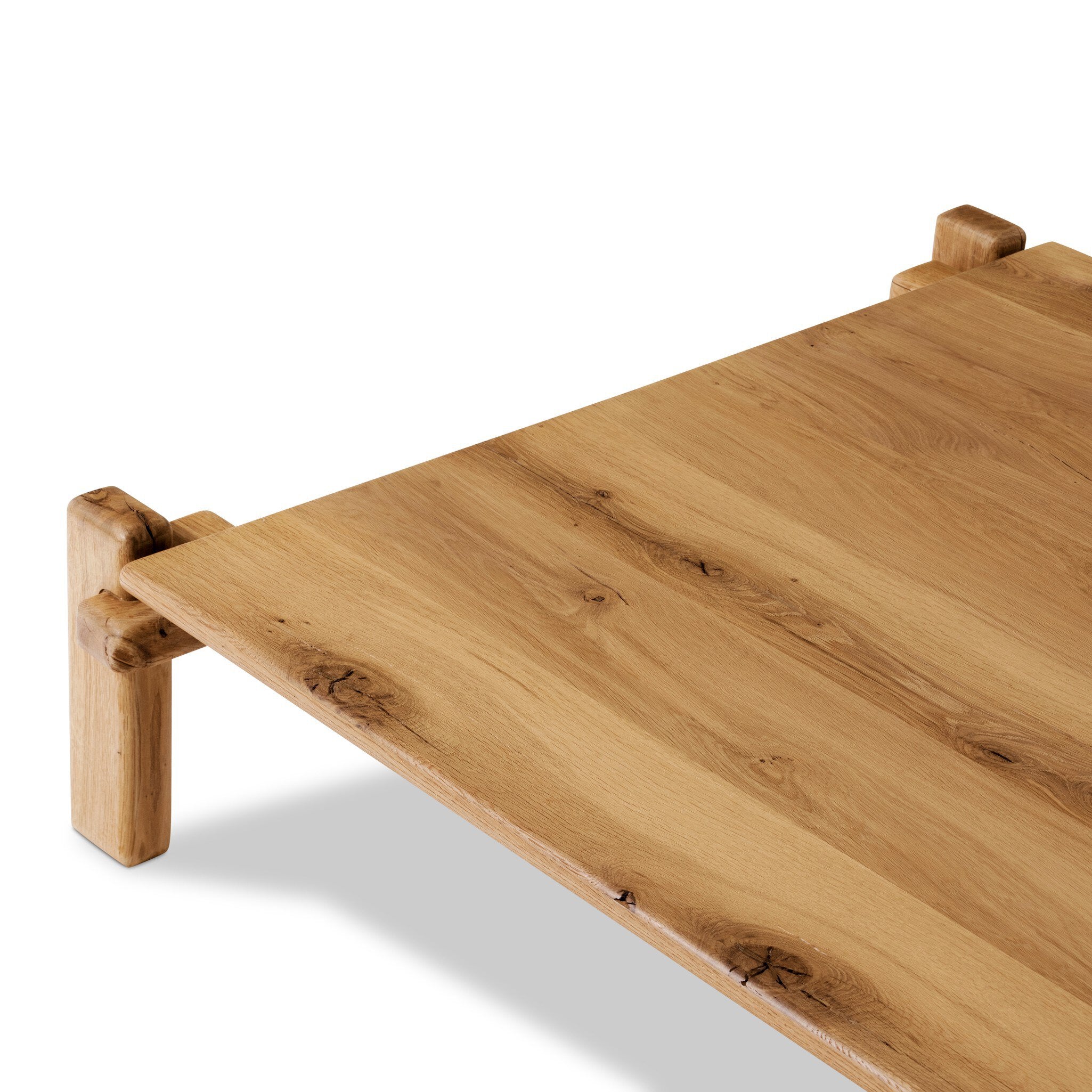 Marcia Square Coffee Table - Natural Reclaimed French Oak