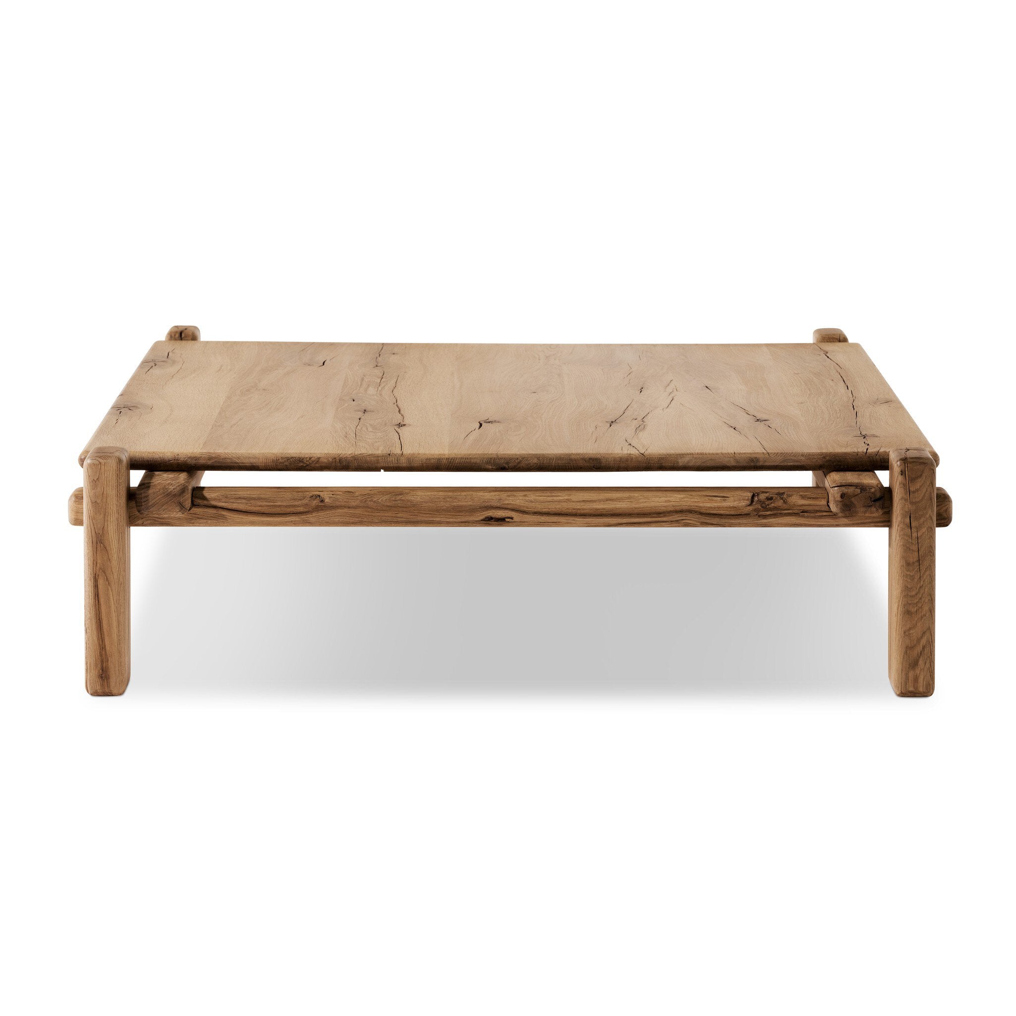 Marcia Square Coffee Table - Natural Reclaimed French Oak