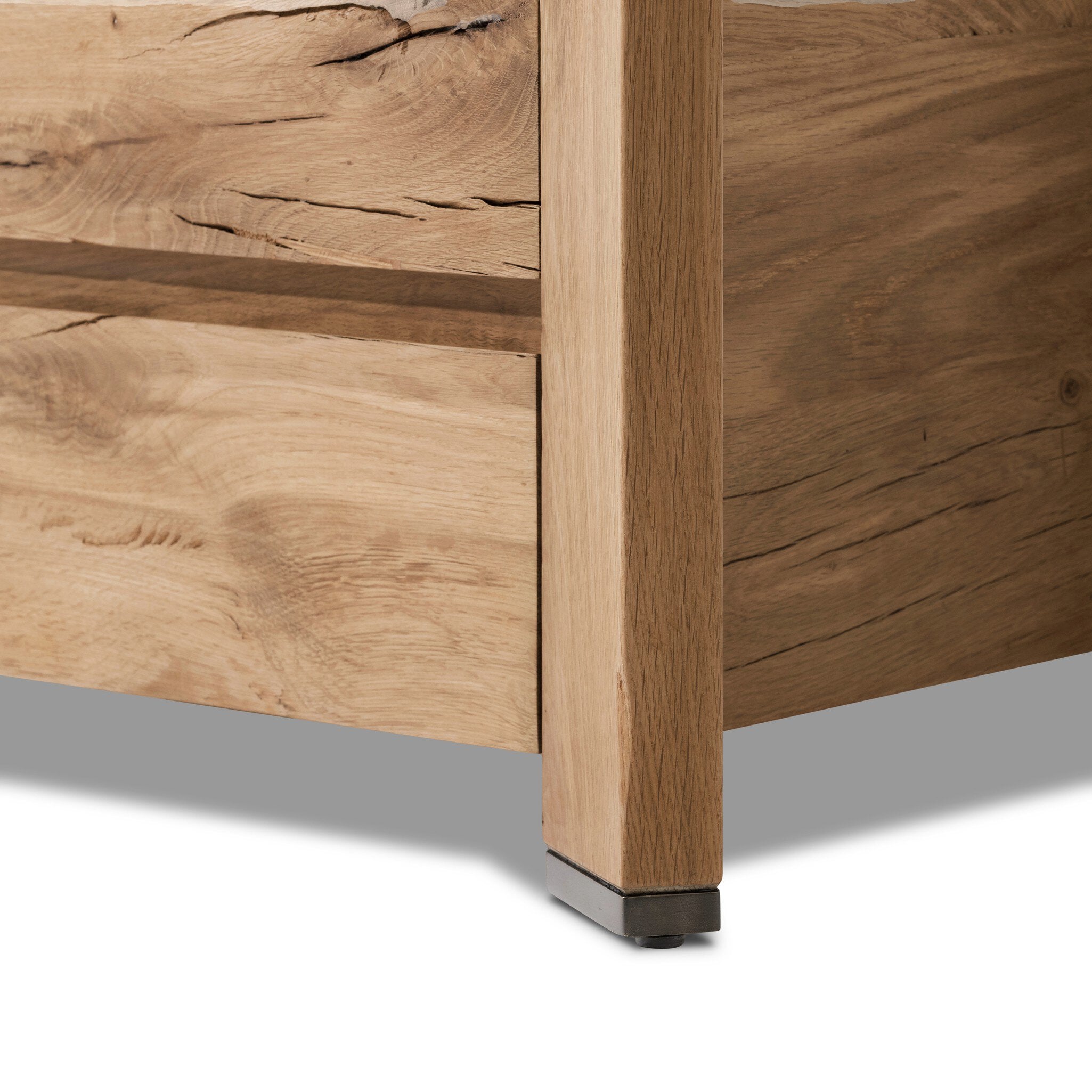 Cassio Nightstand - Natural Reclaimed French Oak