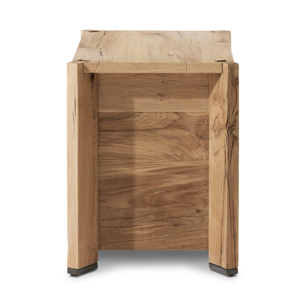 Cassio Nightstand - Natural Reclaimed French Oak