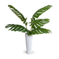 Monstera Leaves in Porcelain 40"H White Porcelain