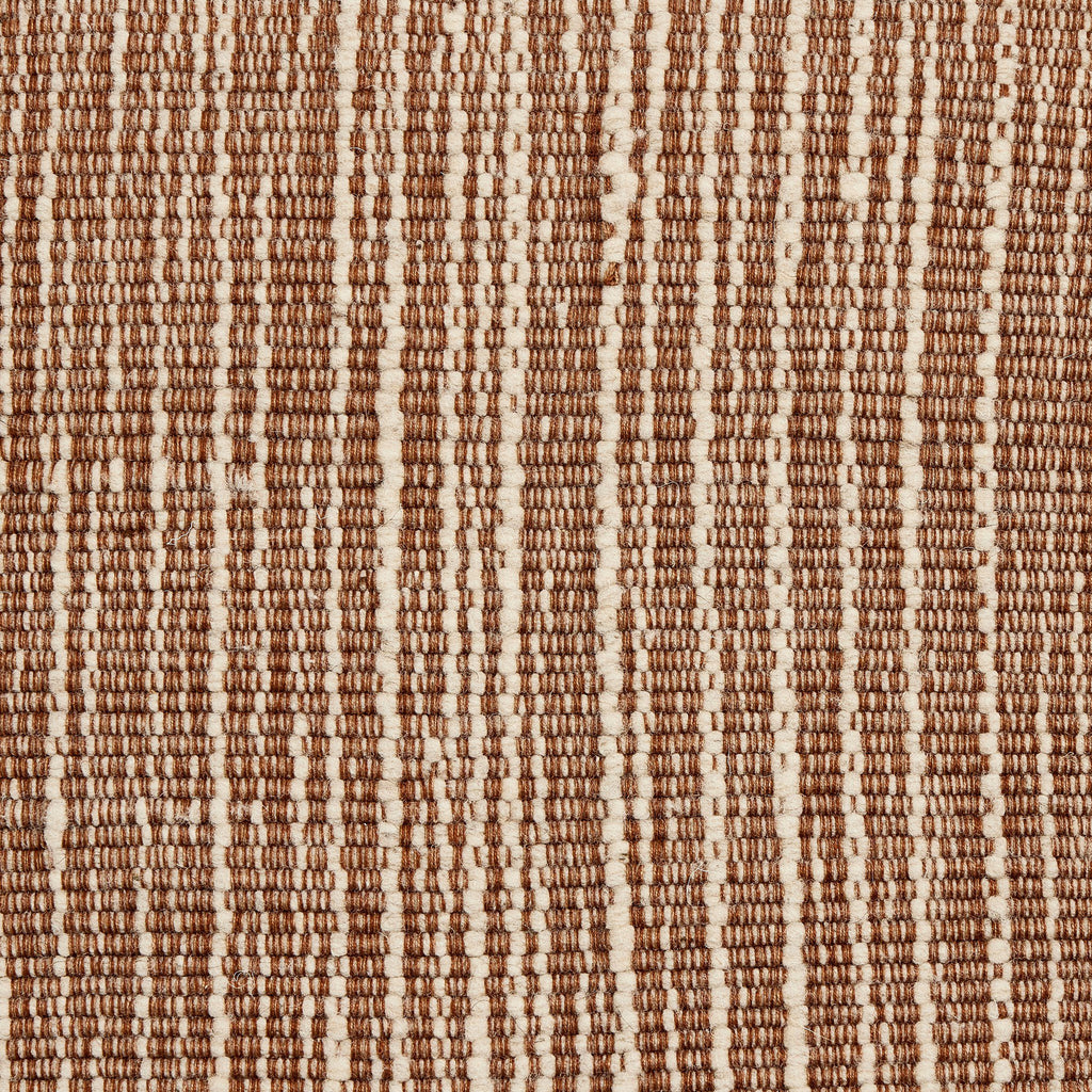 Handwoven Stripe Wool Pillow - Natural Wool
