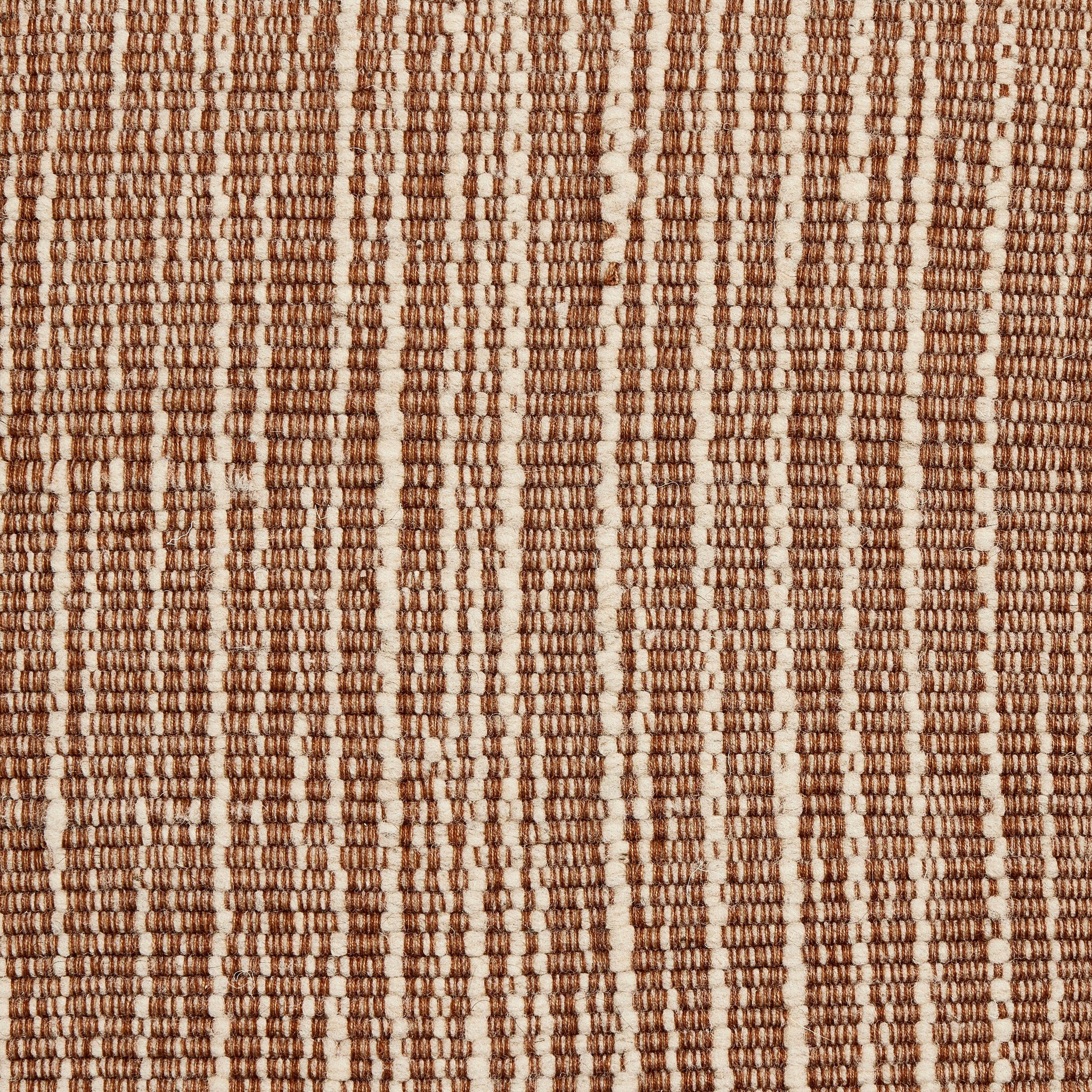 Handwoven Stripe Wool Pillow - Natural Wool