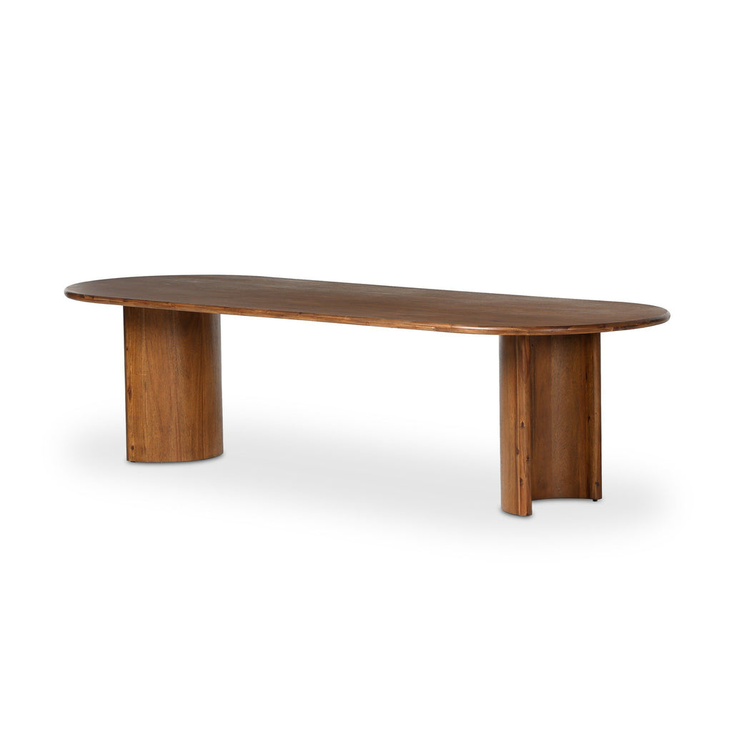 Paden Dining Table - Seasoned Brown Acacia | 118"