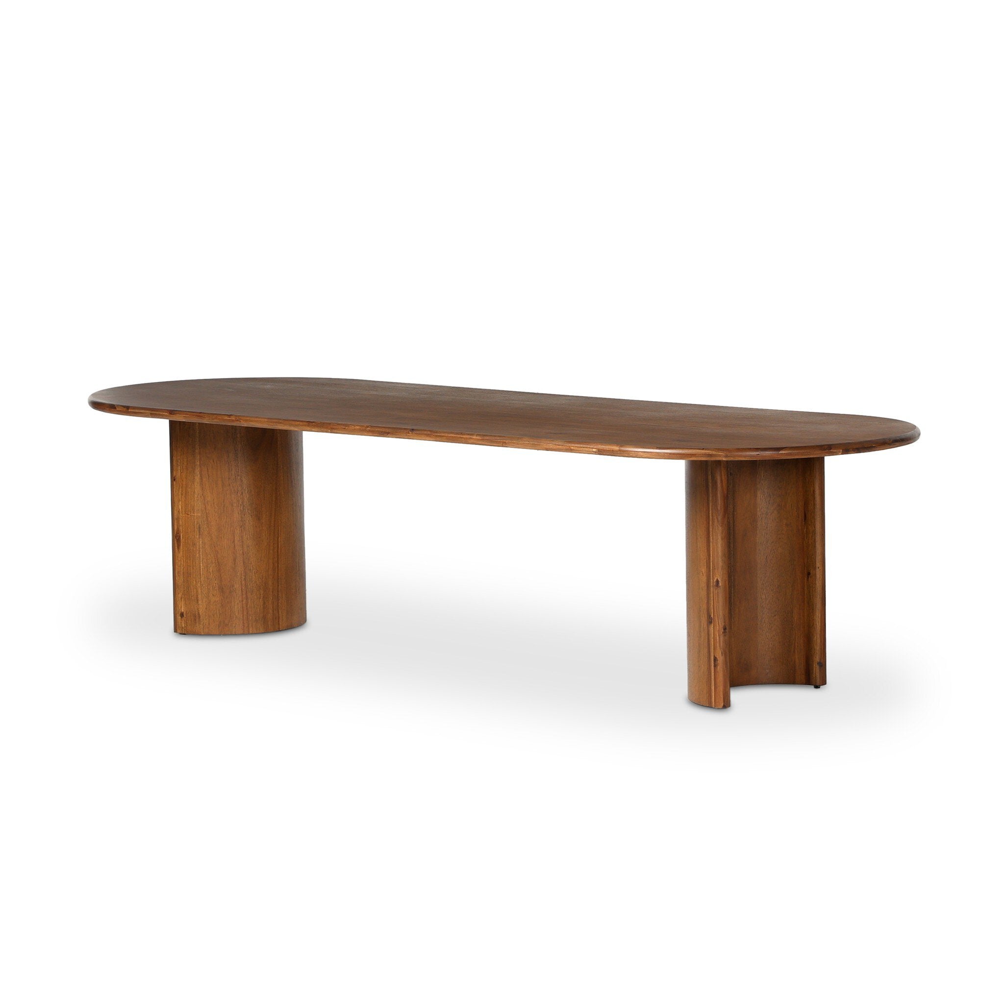 Paden Dining Table - Seasoned Brown Acacia | 118"