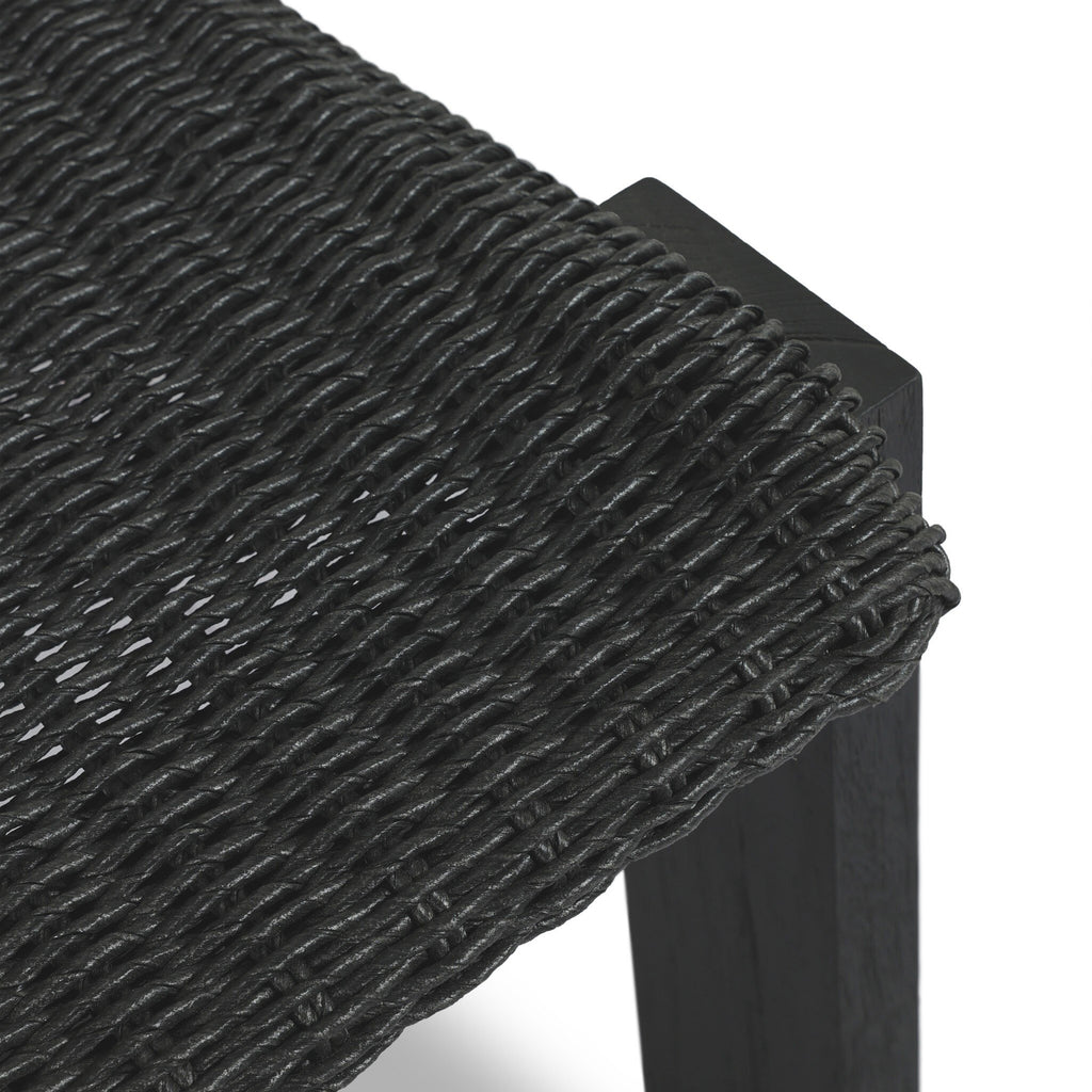 Roxy Outdoor Dining Chair - Faux Black Hyacinth