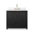 Millie Single Vanity - Satin Drifted Black Veneer