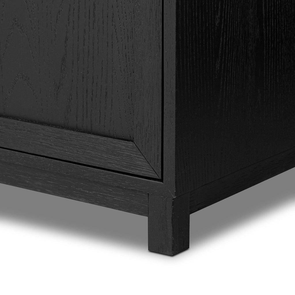 Millie Single Wide Vanity - Satin Drifted Black Veneer