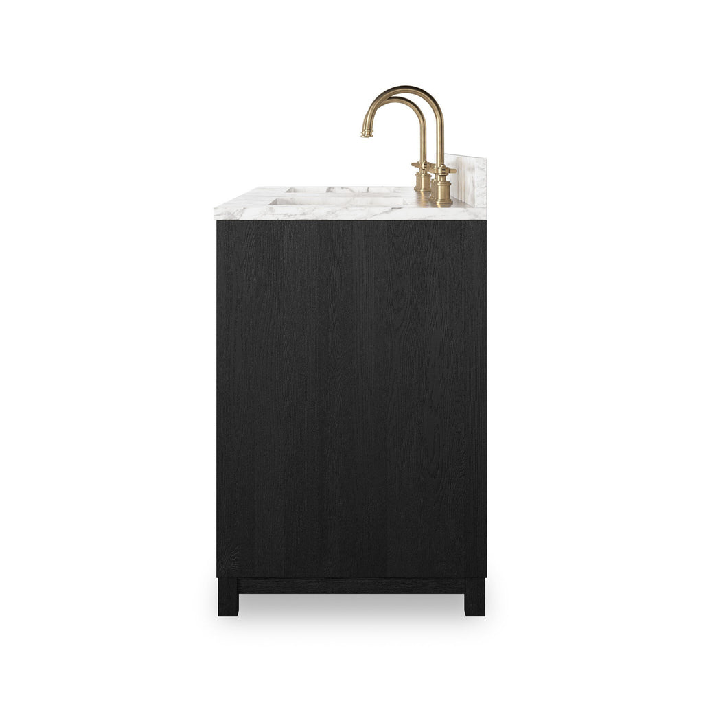 Millie Double Vanity - Satin Drifted Black Veneer