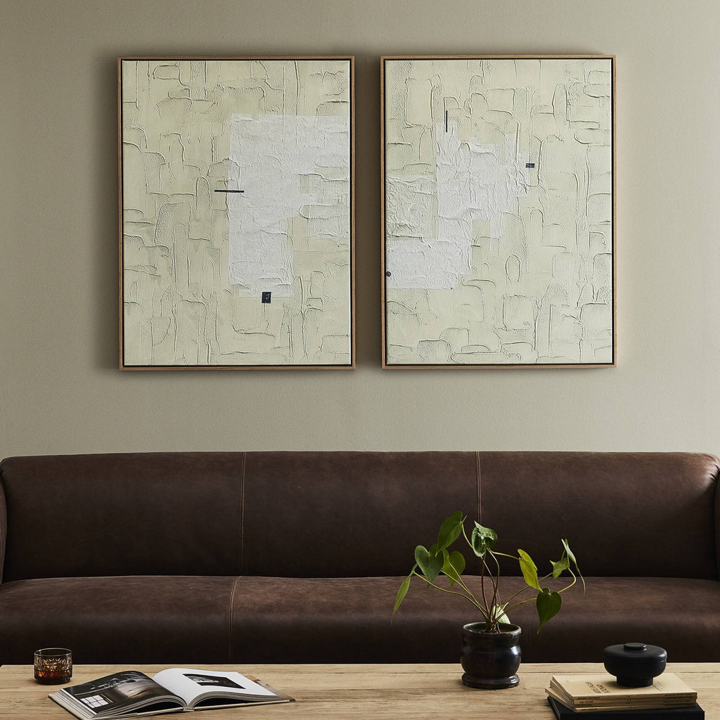 Gary 014 Diptych by Jade Dacay - Vertical Grain White Oak Floater
