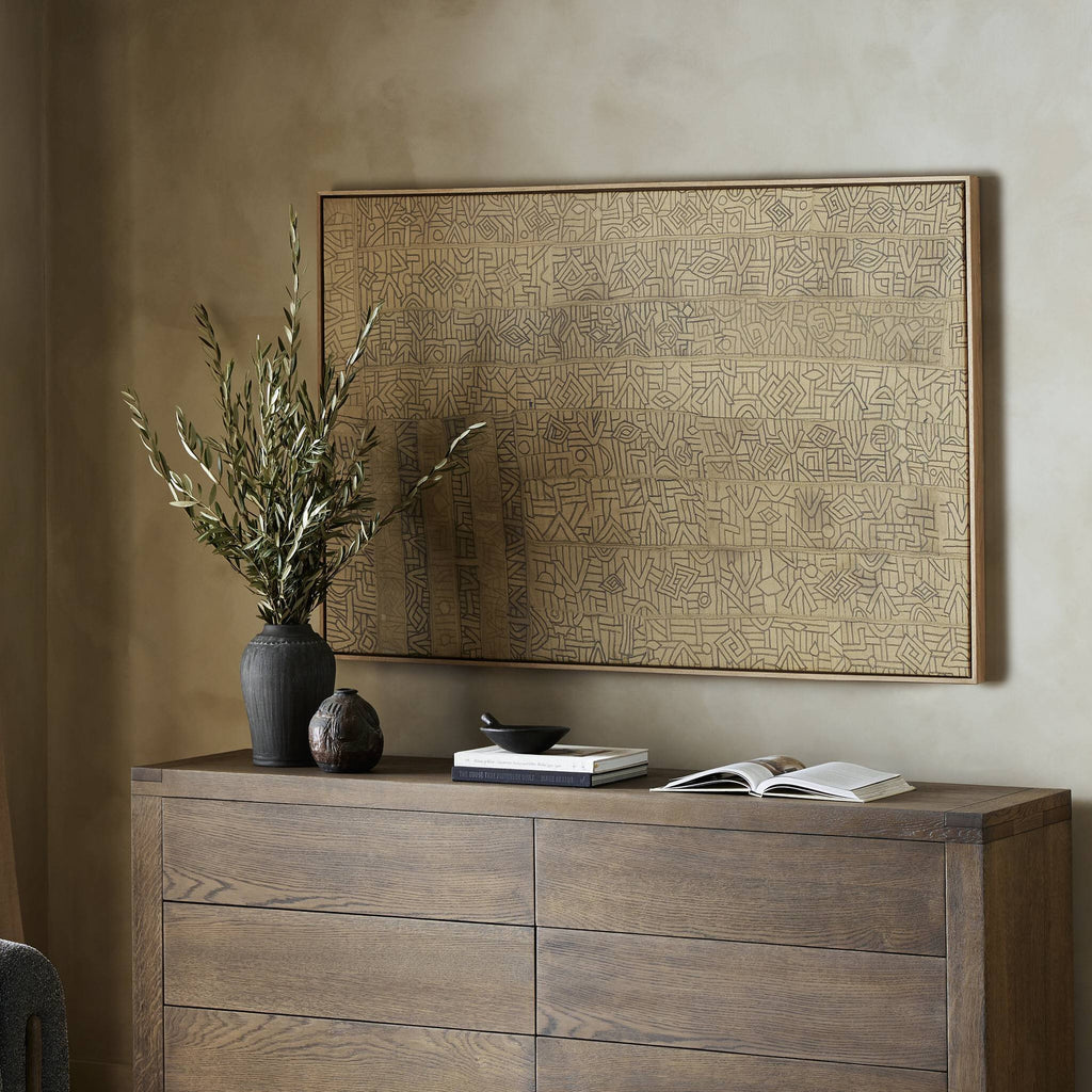 Kuba III by FH Art Studio - Vertical Grain White Oak Floater
