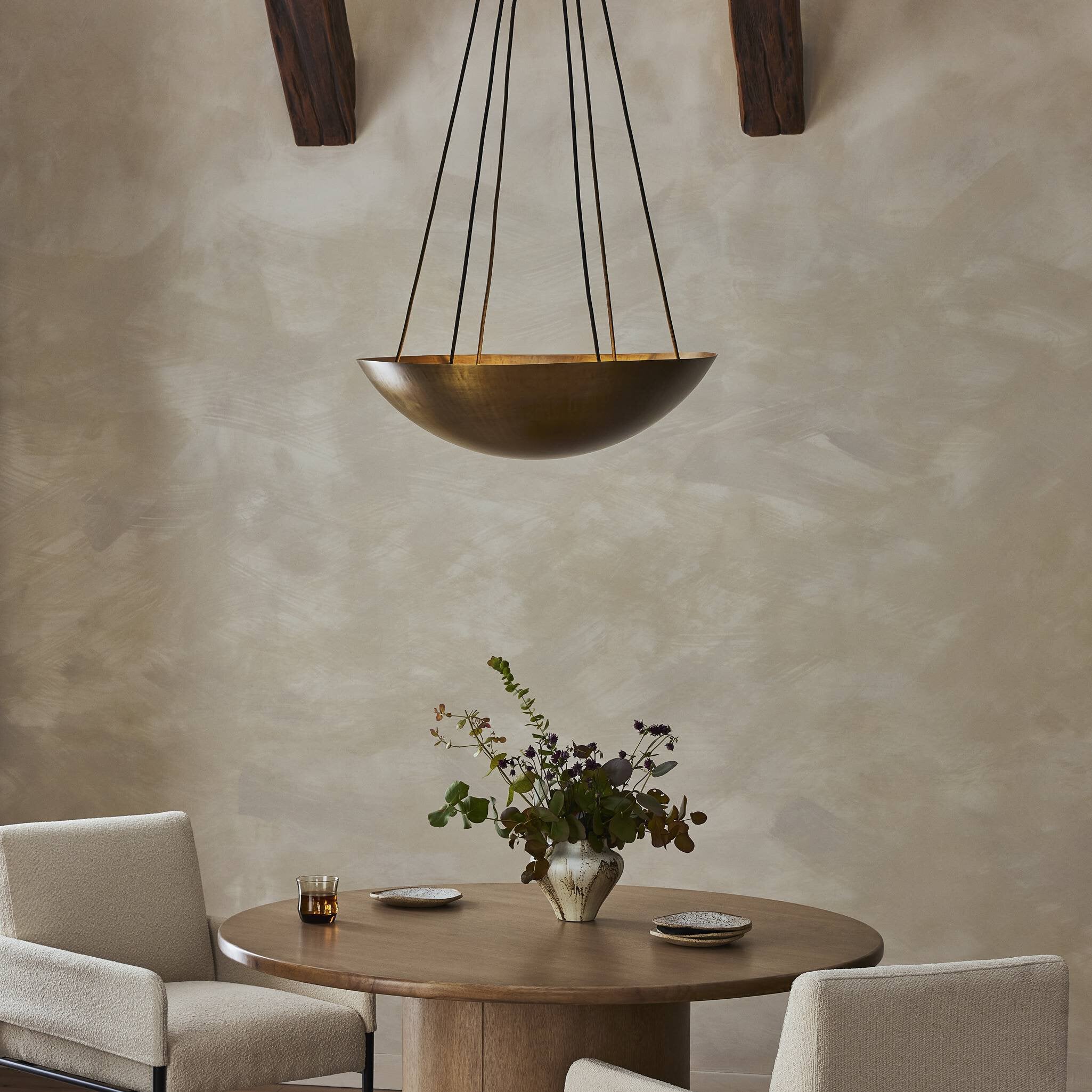 Branson Chandelier - Aged Brass Iron