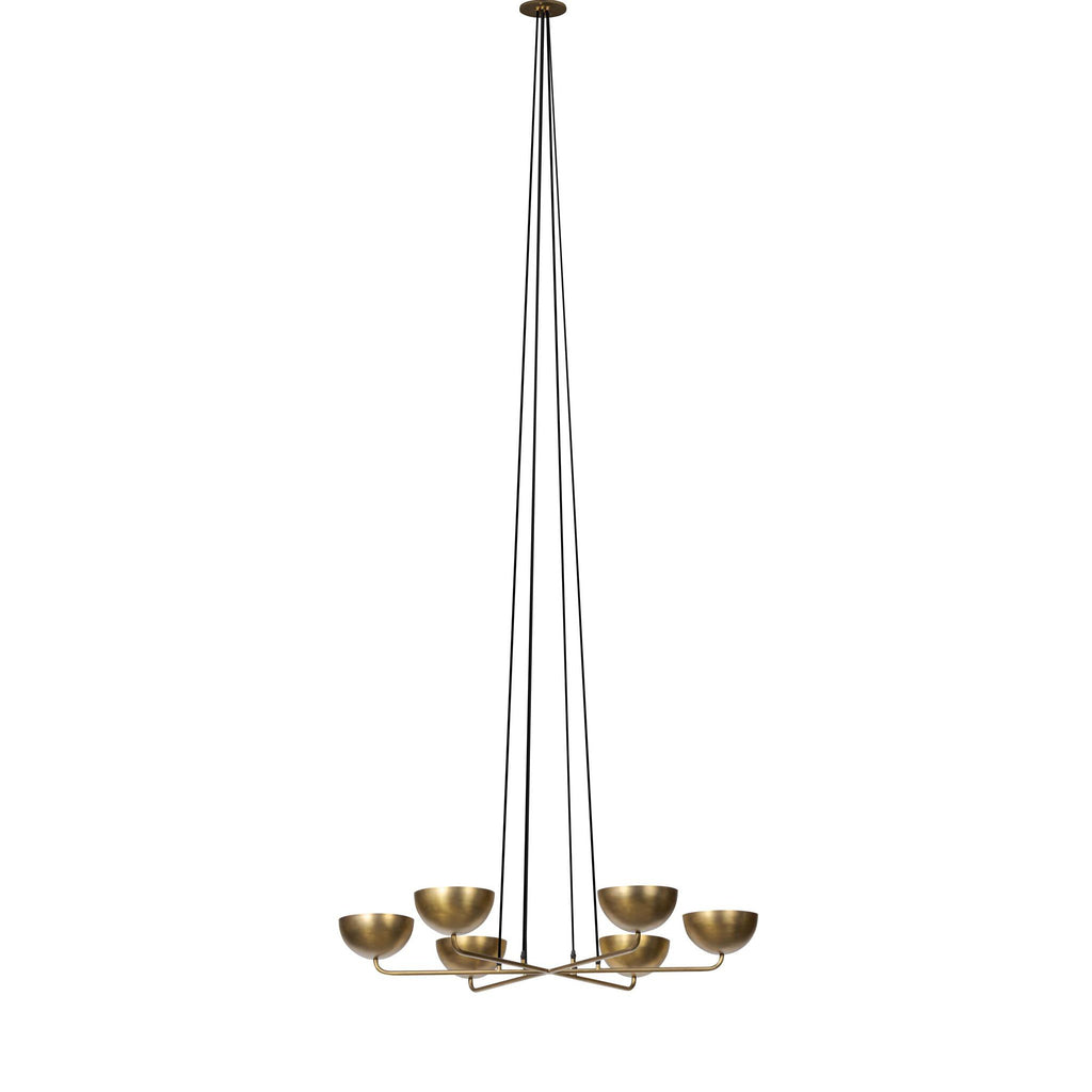 Keller Chandelier - Aged Brass