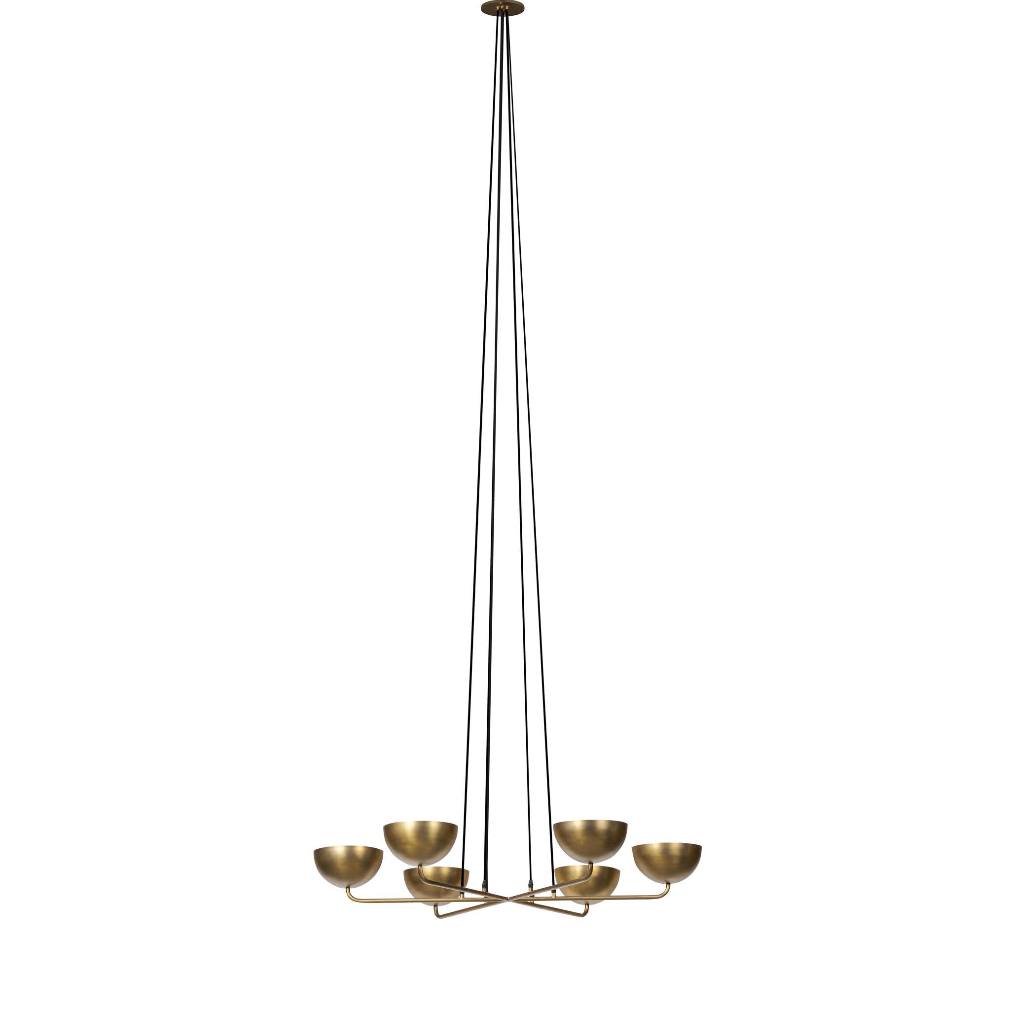 Keller Chandelier - Aged Brass