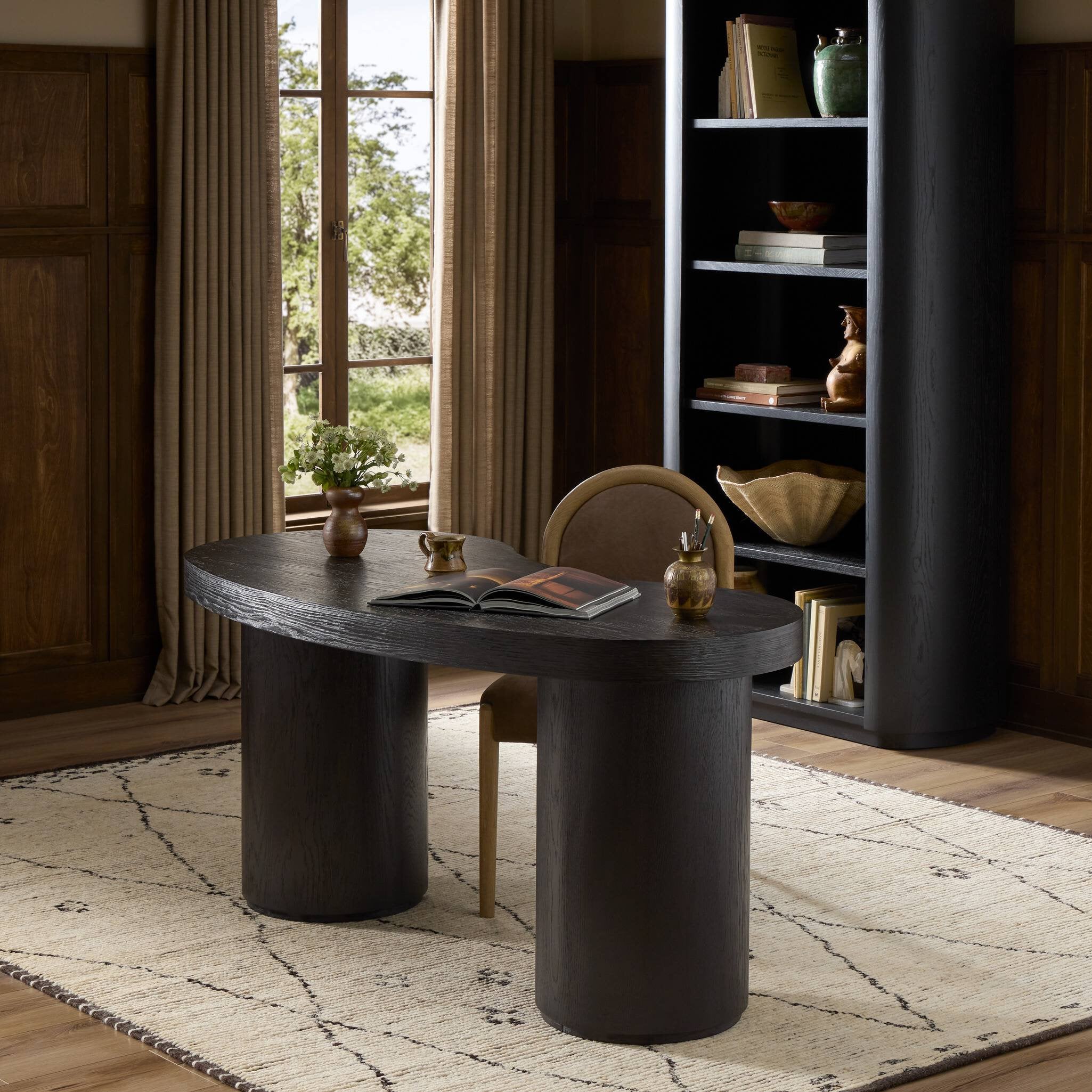 Leeds Desk - Ebony Veneer