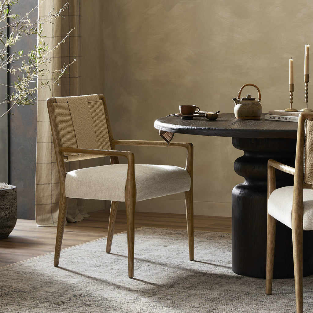 Rothler Dining Armchair - Alcala Wheat