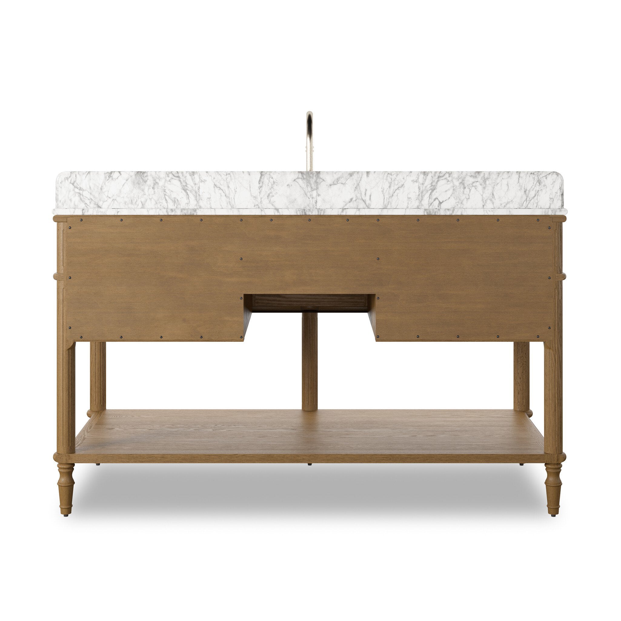 Toulouse Single Wide Vanity - Washed Blonde Oak Veneer