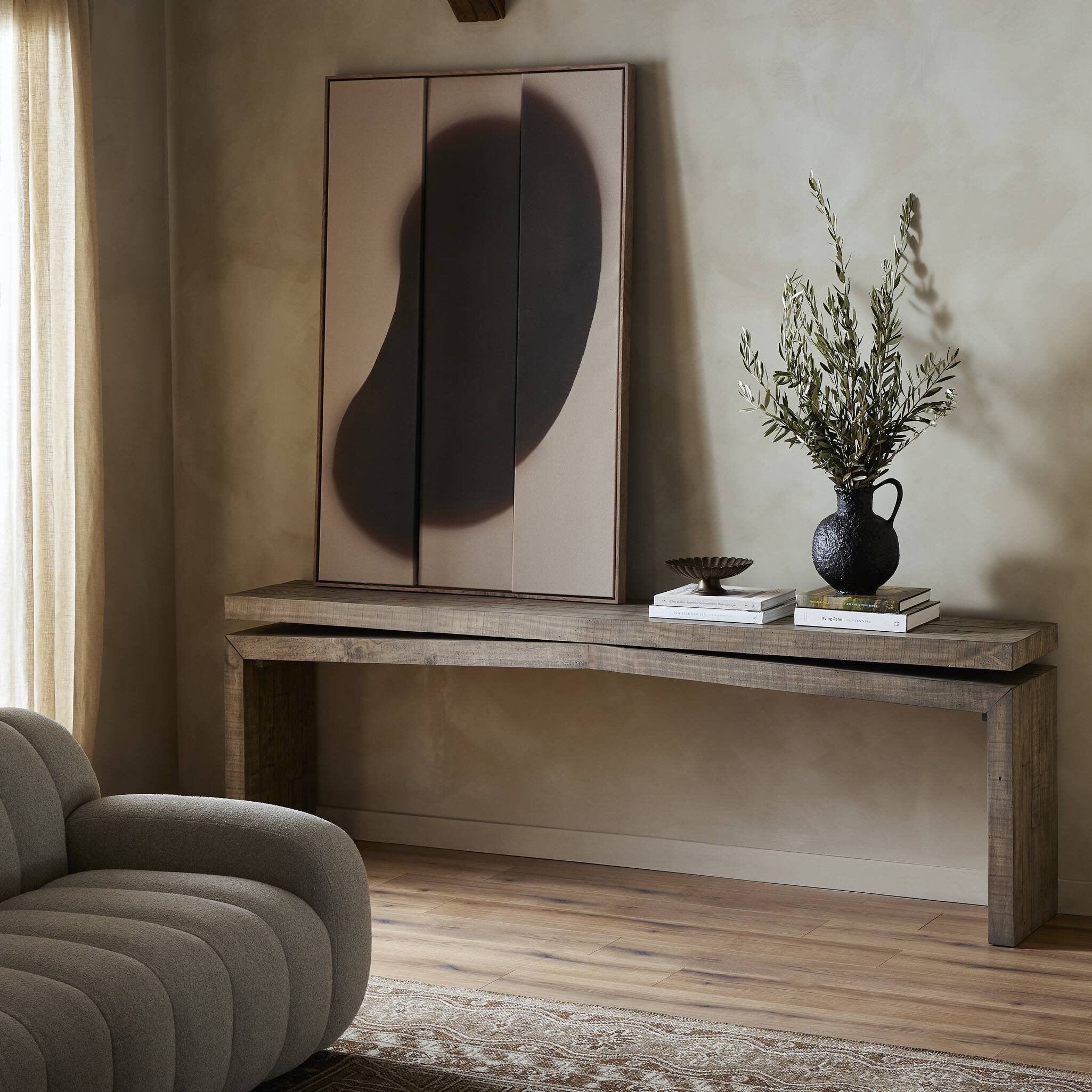 Matthes Console Table - 94" - Weathered Wheat