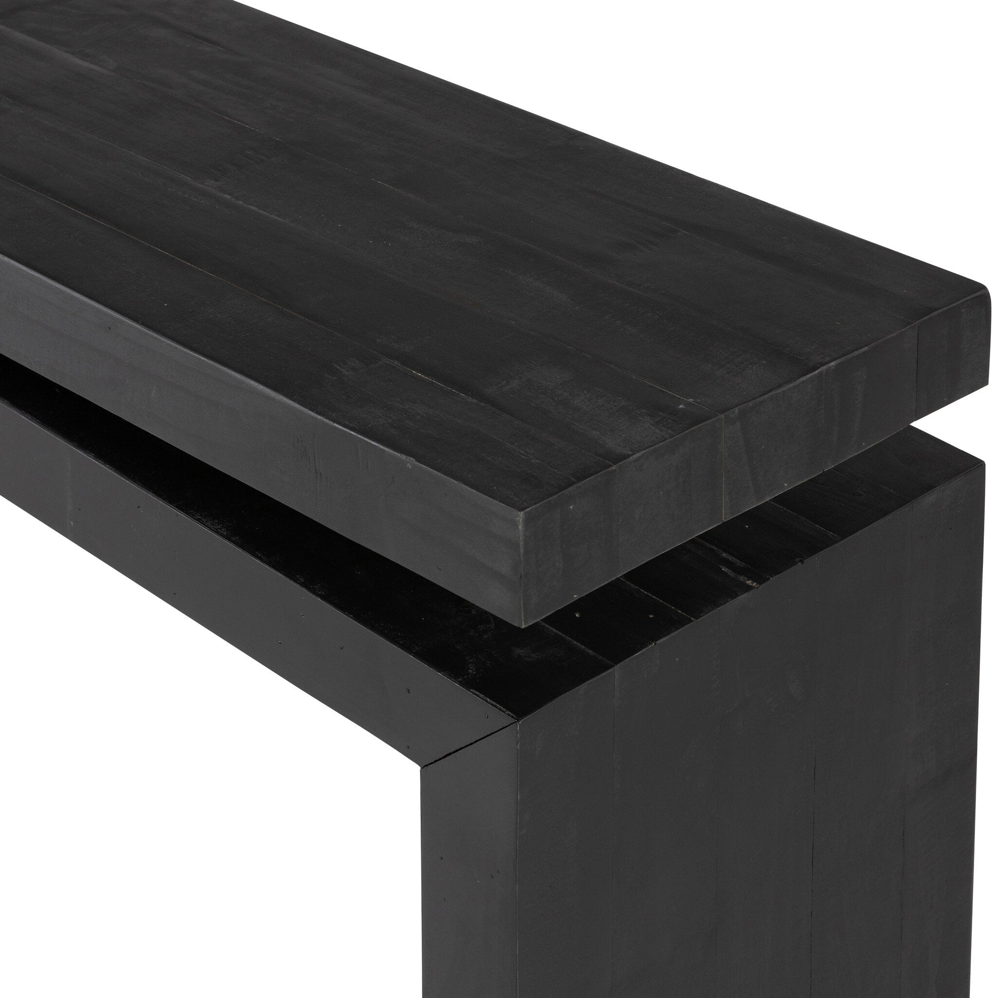 Matthes Console Table - 94" - Aged Black Pine