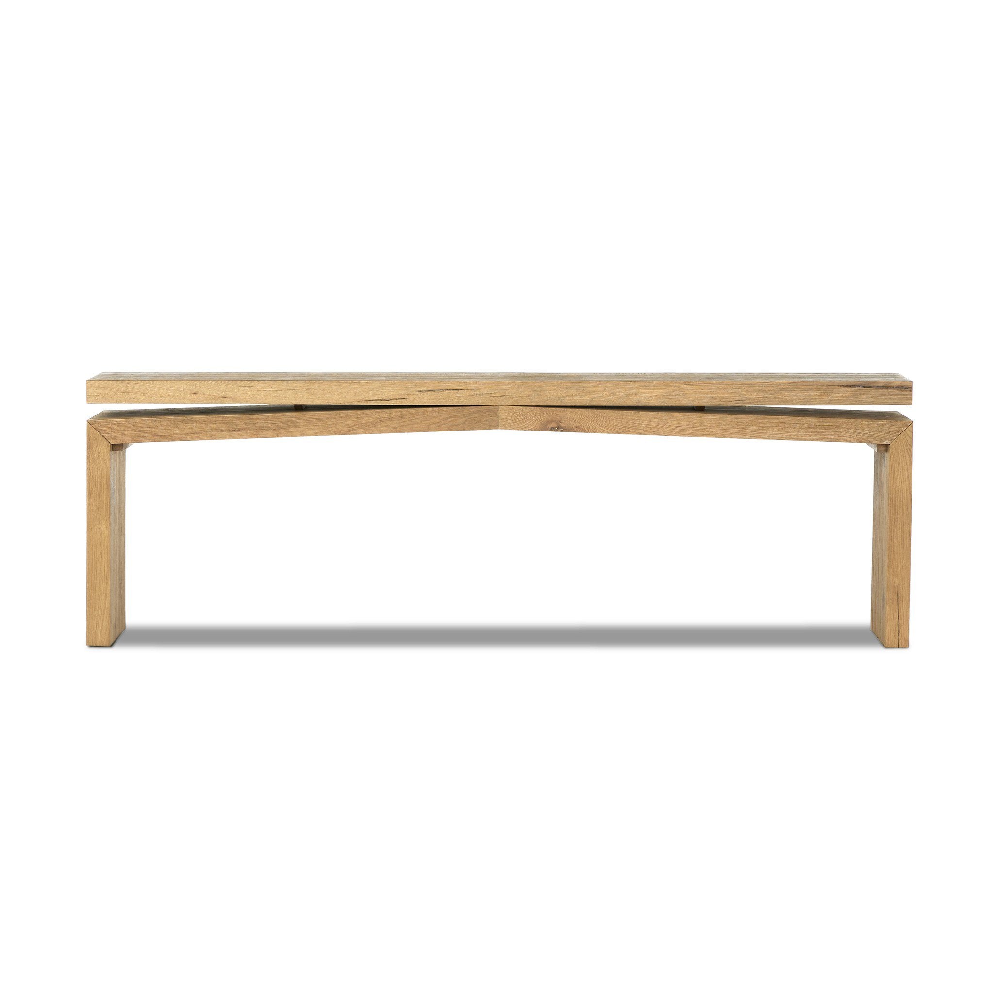 Matthes Console Table - 94" - Worn Oak Veneer