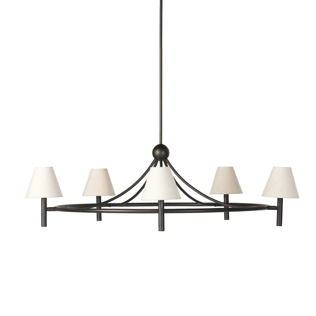 Whittier Chandelier - Natural Bronze