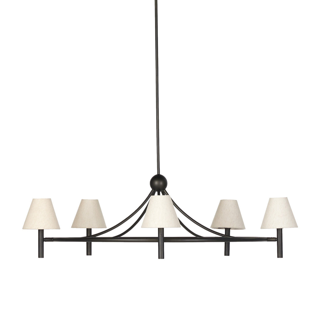 Whittier Chandelier - Natural Bronze