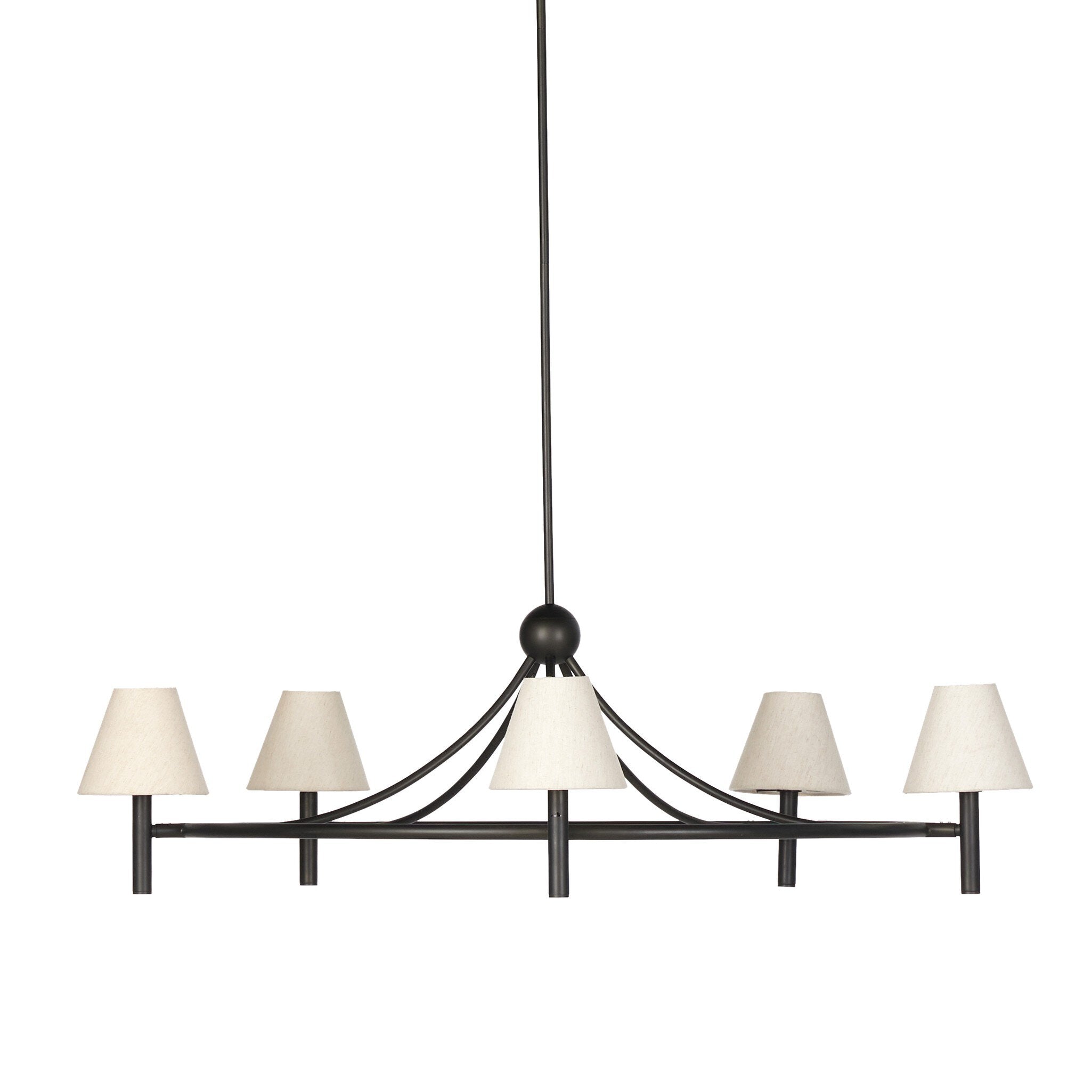 Whittier Chandelier - Natural Bronze