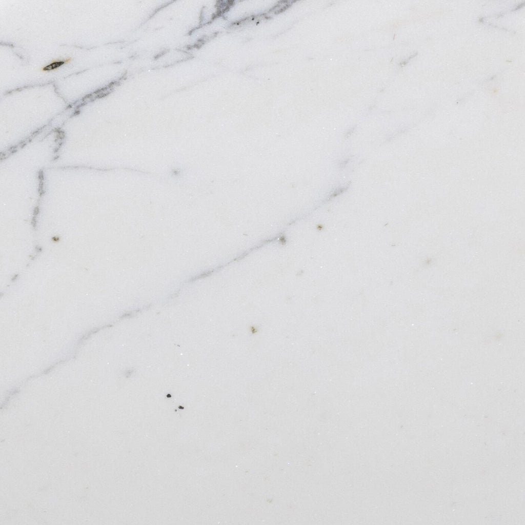 Jocelyn End Table - Veined White Marble