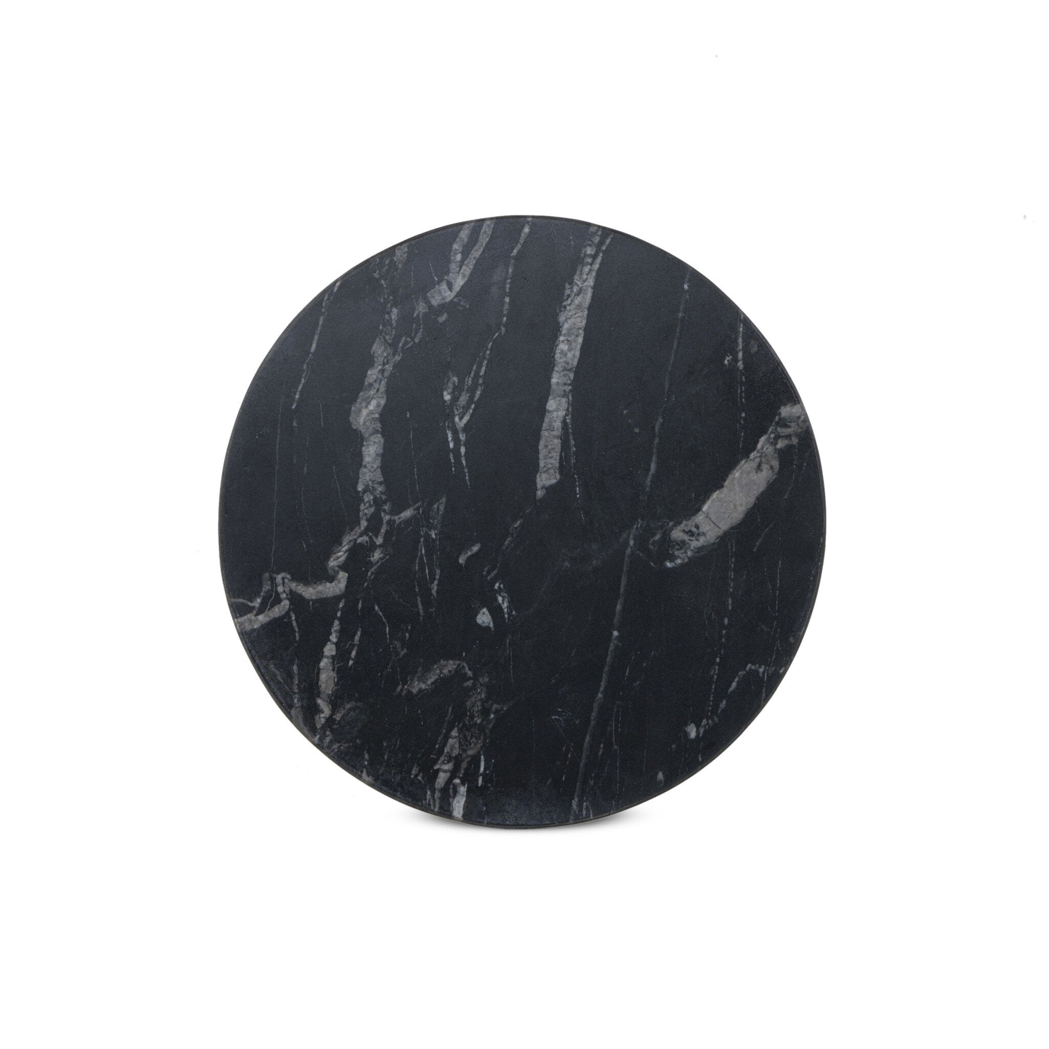 Jocelyn End Table - Black Marble