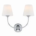 Libby Langdon Sylvan 17'' Polished Chrome Sconce