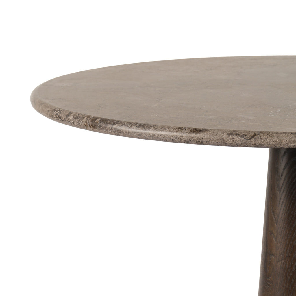 Goetz Bistro Table - Warm Grey Marble