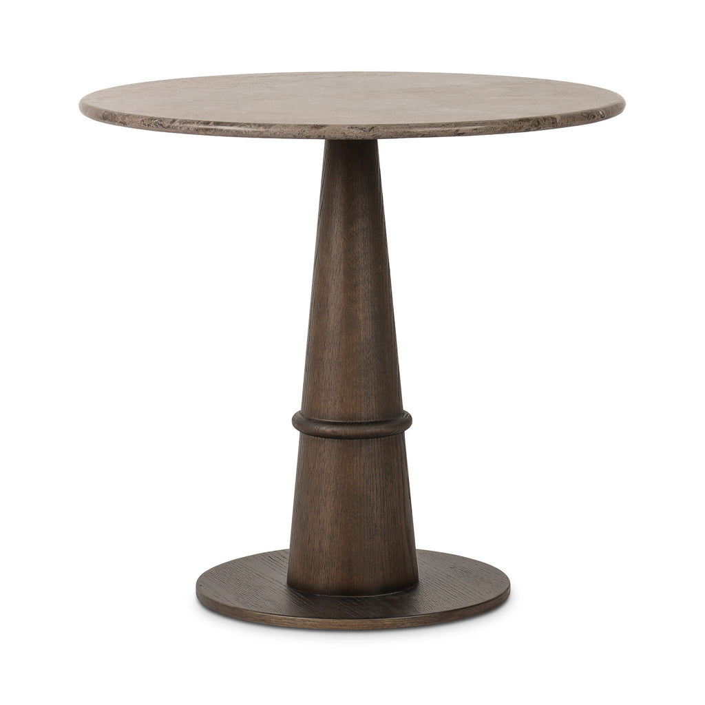 Goetz Bistro Table - Warm Grey Marble