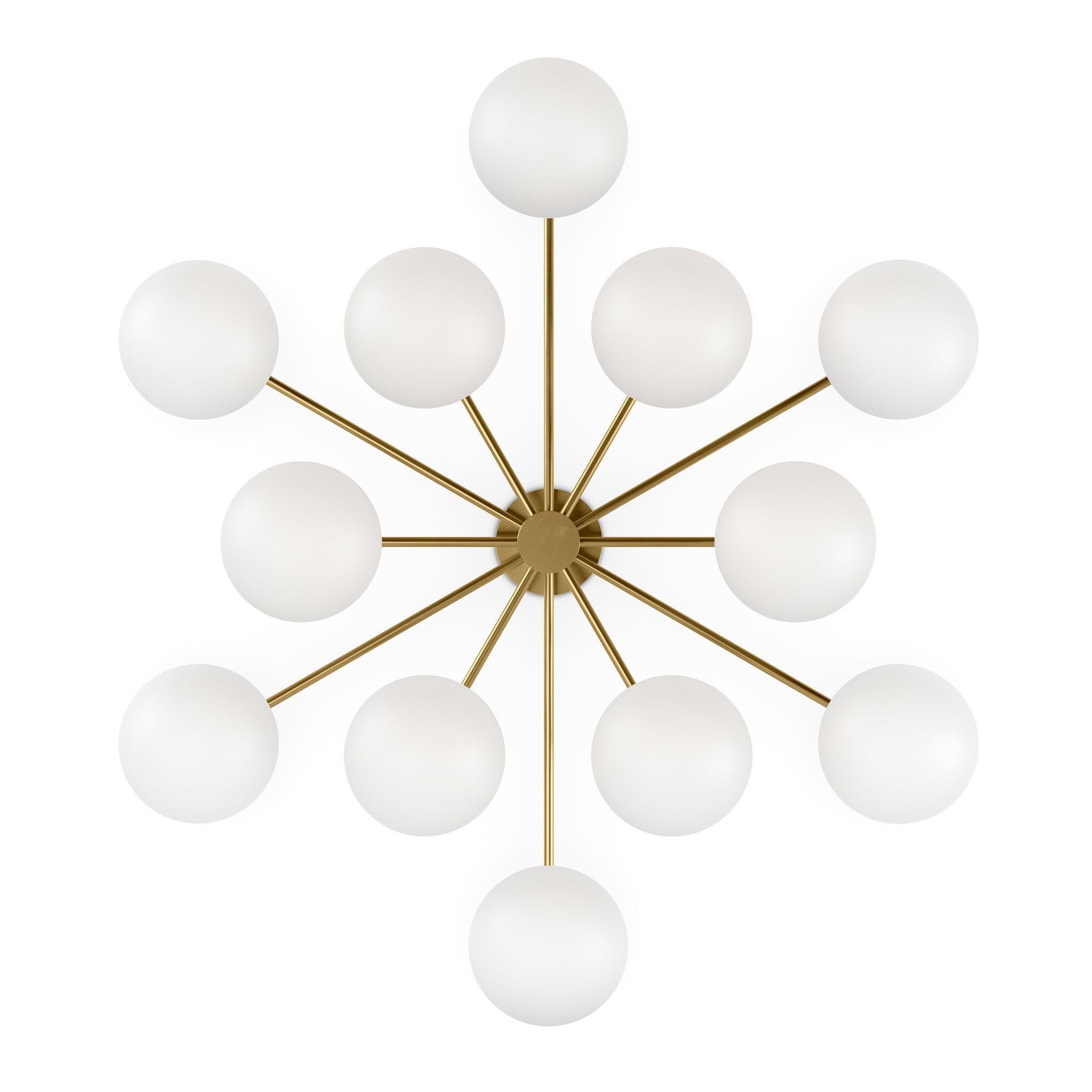 Orion Round Chandelier - Burnished Brass