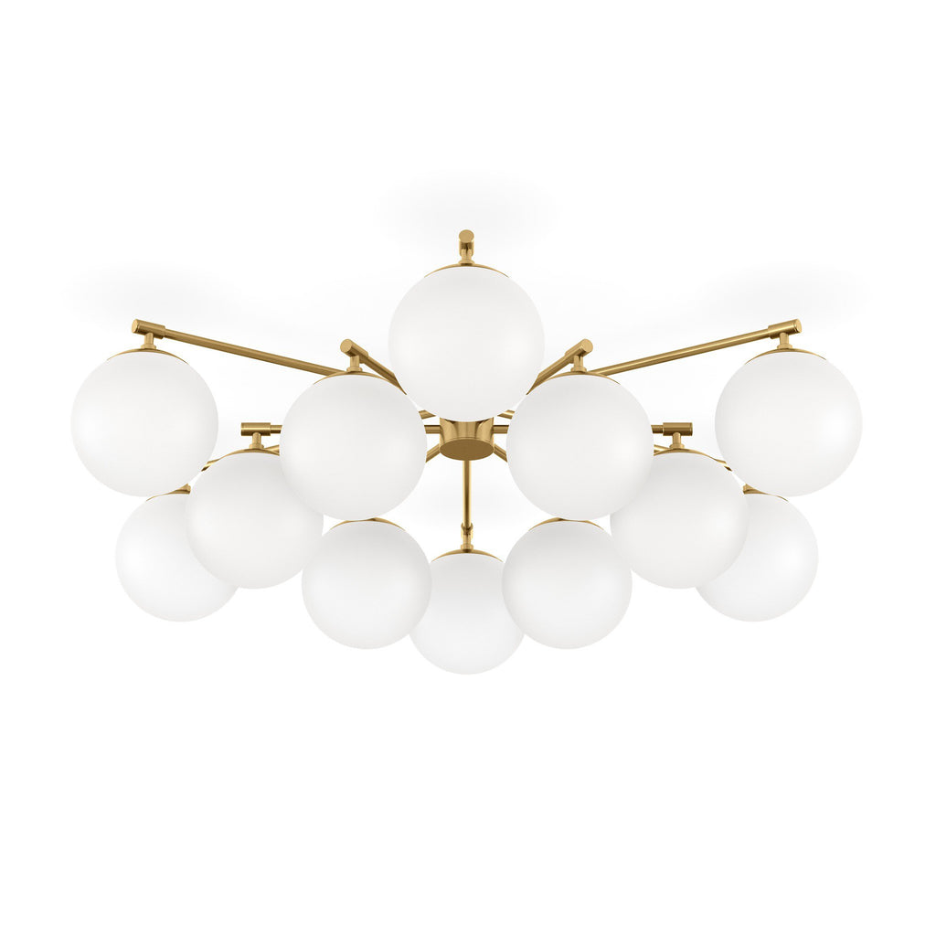 Orion Round Chandelier - Burnished Brass