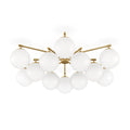 Orion Round Chandelier - Burnished Brass