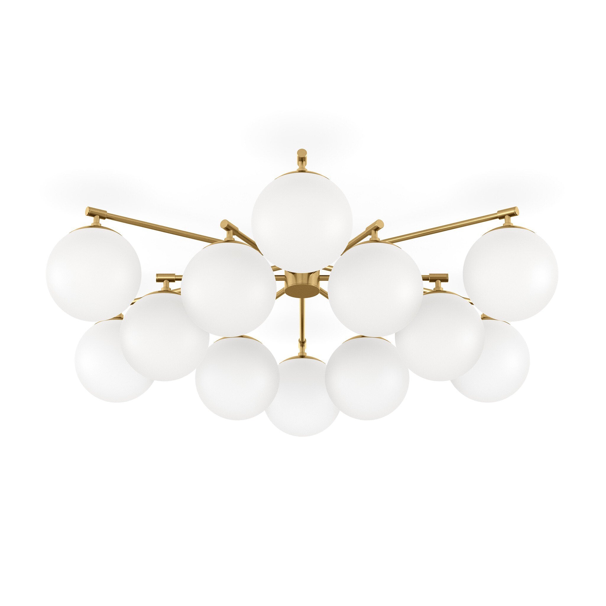Orion Round Chandelier - Burnished Brass