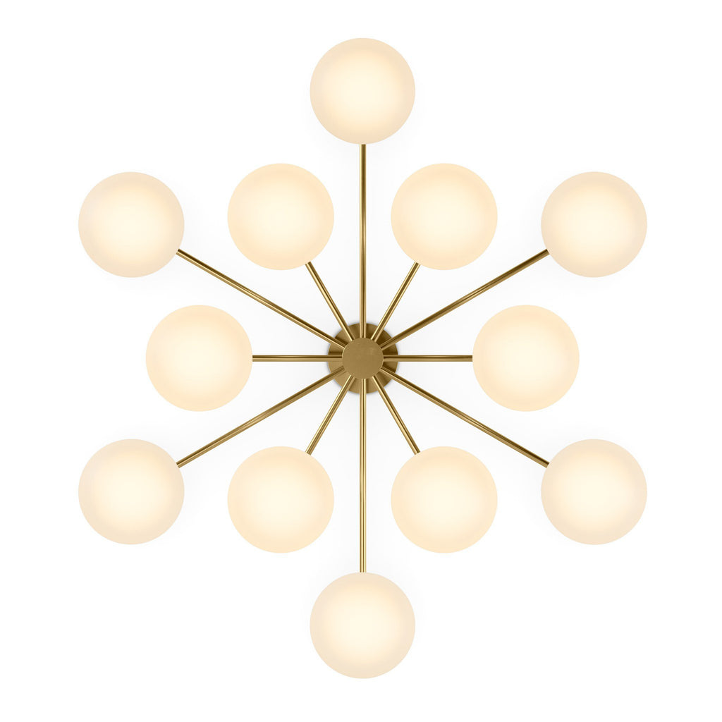 Orion Round Chandelier - Burnished Brass