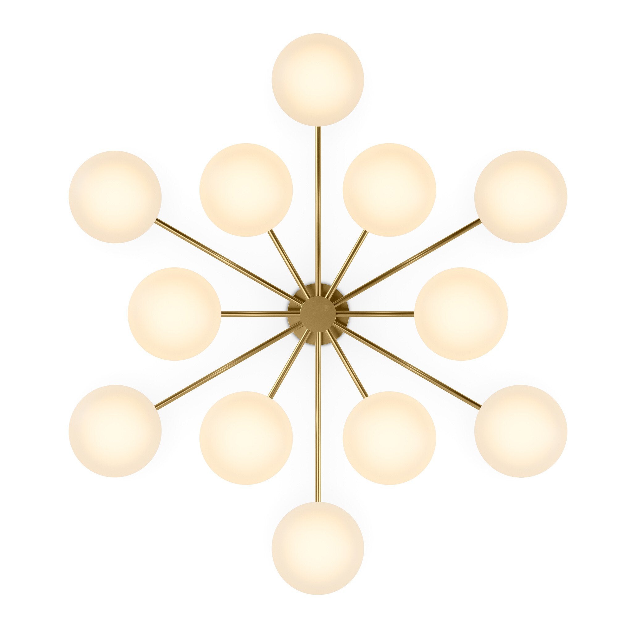 Orion Round Chandelier - Burnished Brass