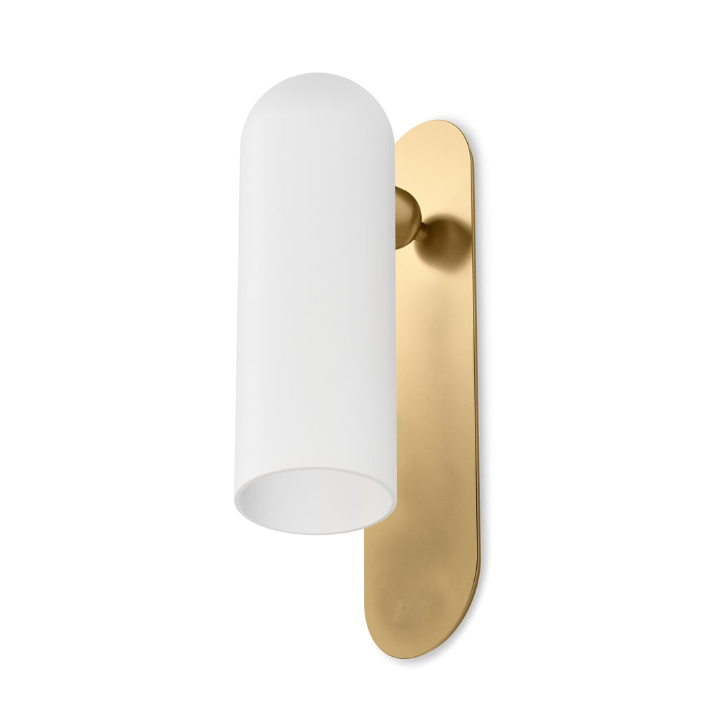 Odyssey Large Sconce - Burnished Brass | Opal Matte Glass