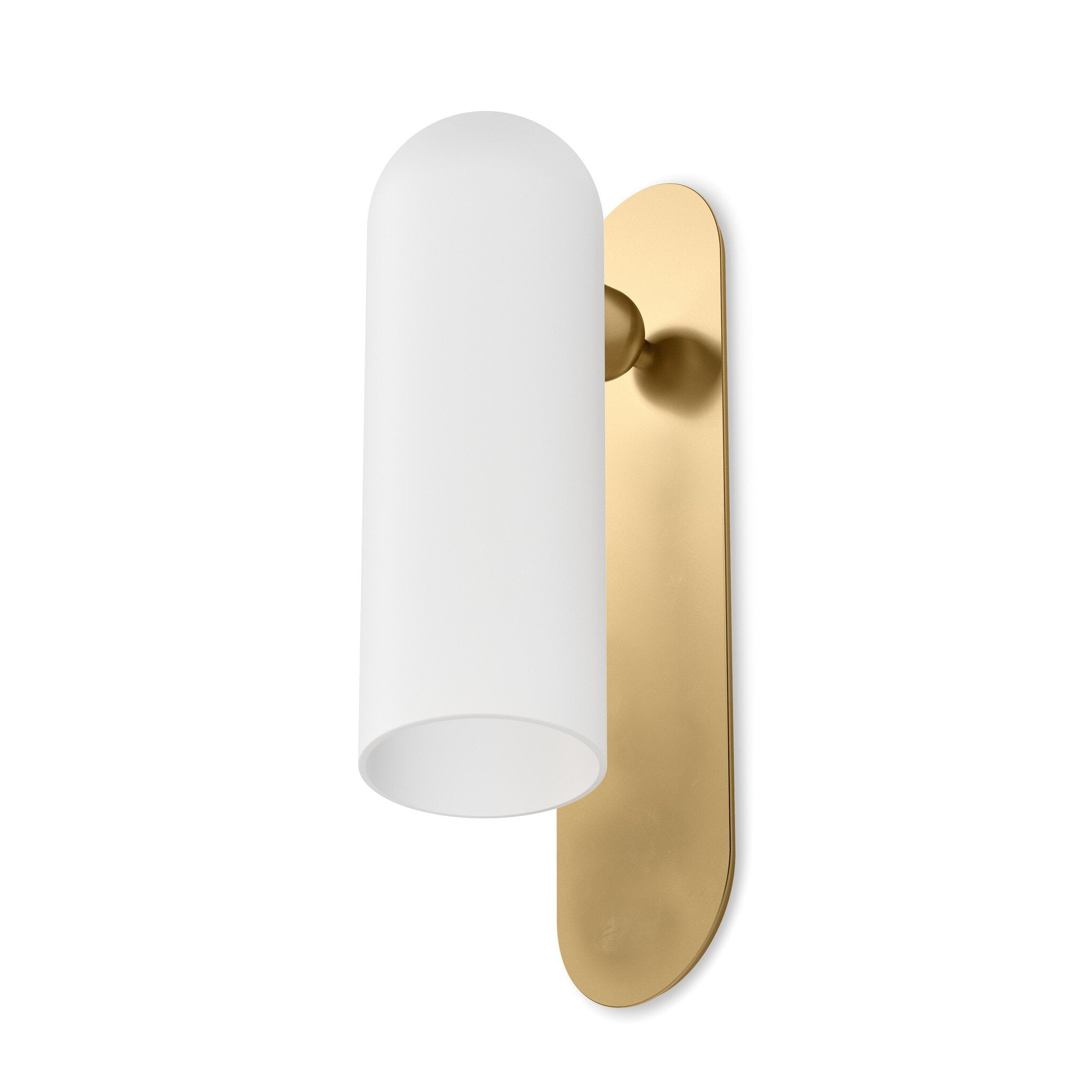 Odyssey Large Sconce - Burnished Brass | Opal Matte Glass