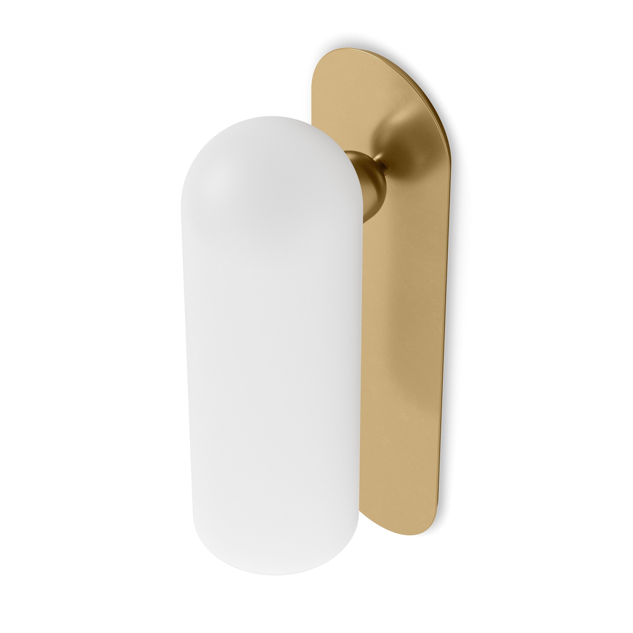 Odyssey Large Sconce - Burnished Brass | Opal Matte Glass