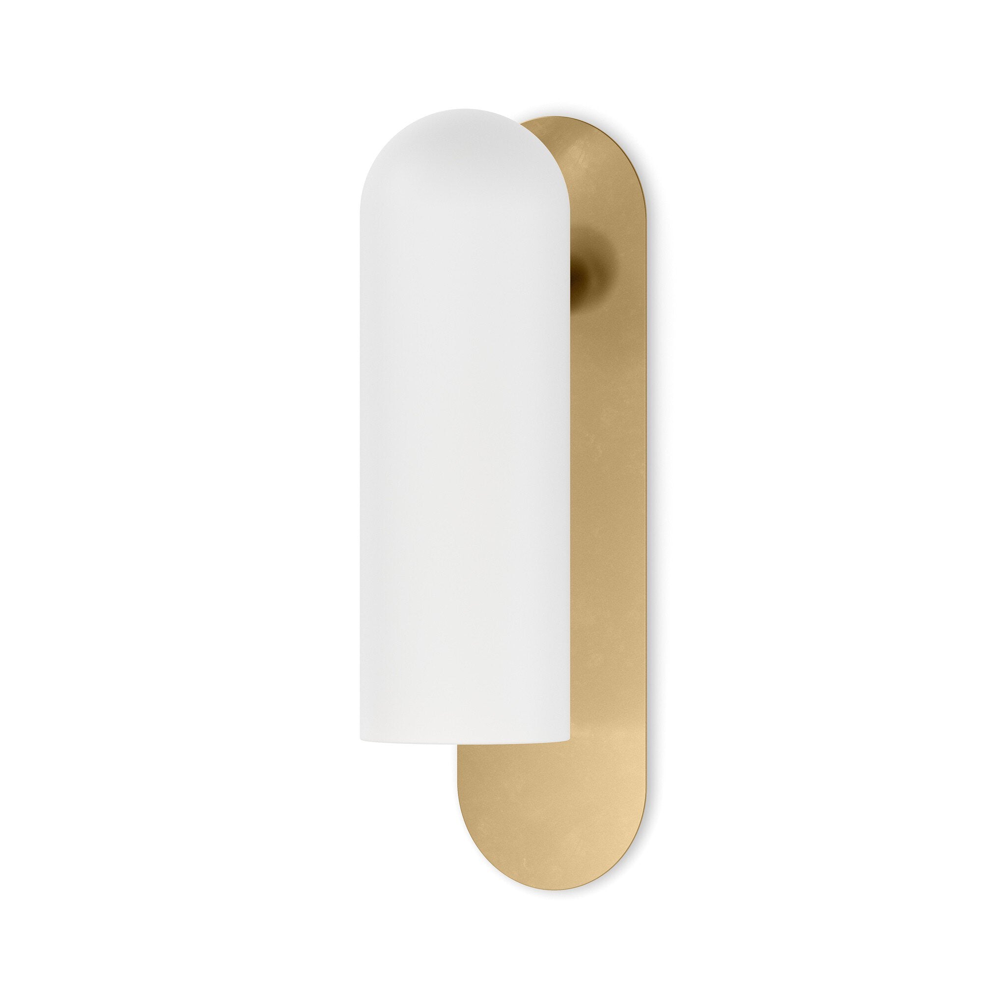 Odyssey Large Sconce - Burnished Brass | Opal Matte Glass