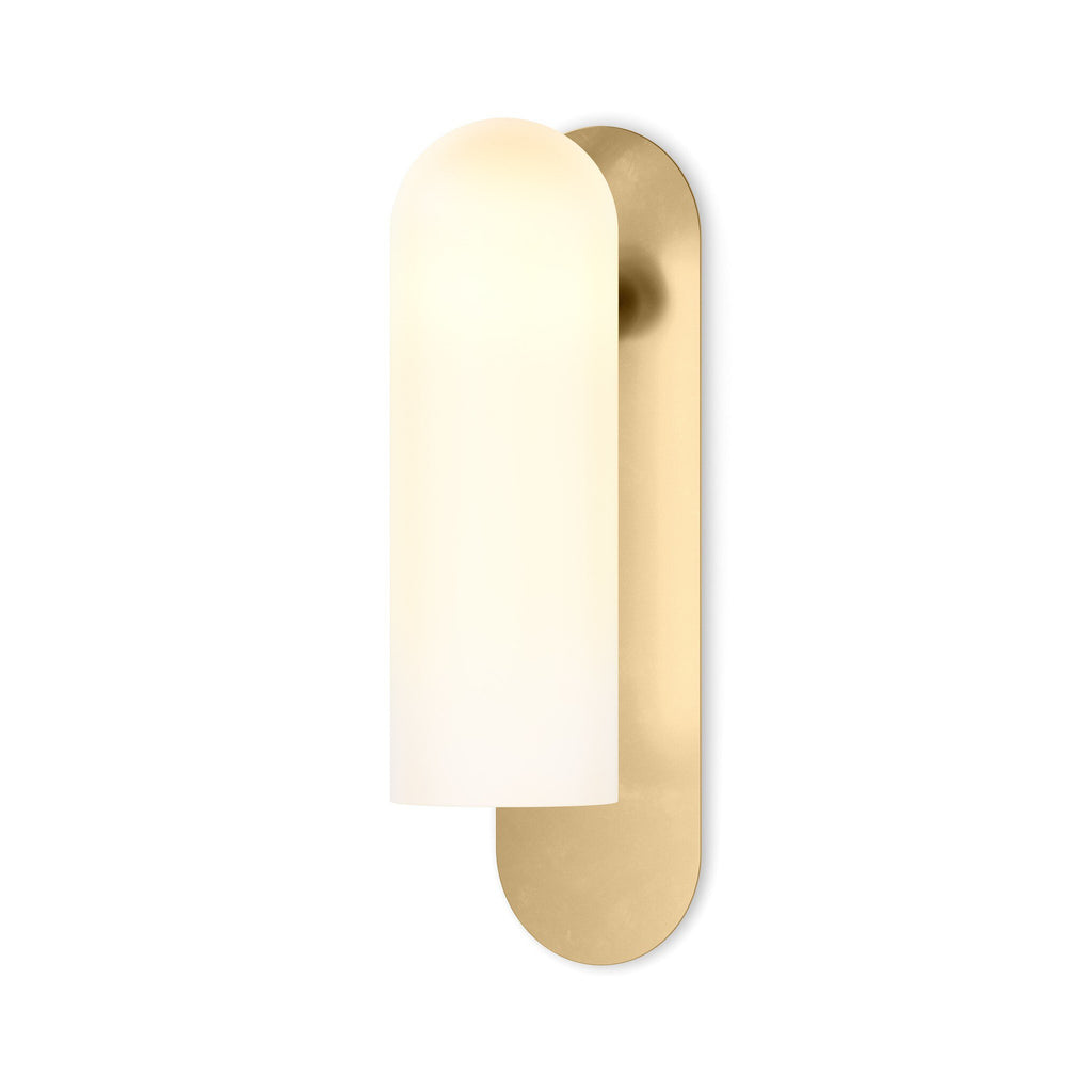 Odyssey Large Sconce - Burnished Brass | Opal Matte Glass