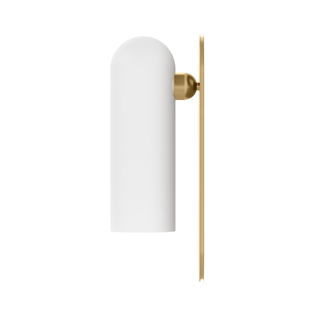 Odyssey Large Sconce - Burnished Brass | Opal Matte Glass